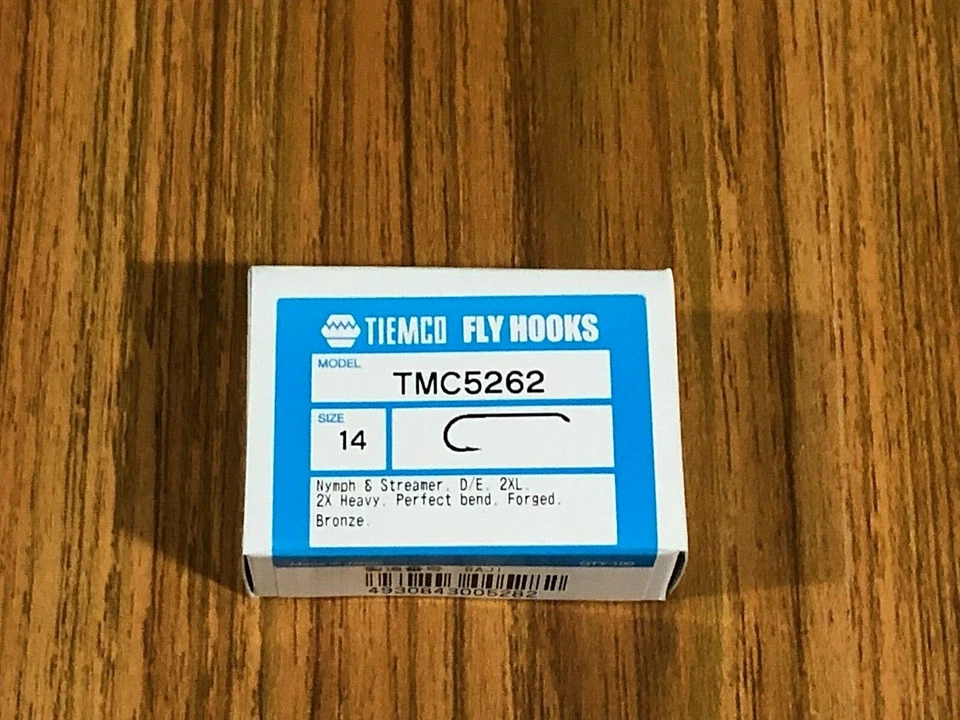 100 Tiemco Fly Tying Hooks, TMC 5262, Size 14 - Image 1 of 1