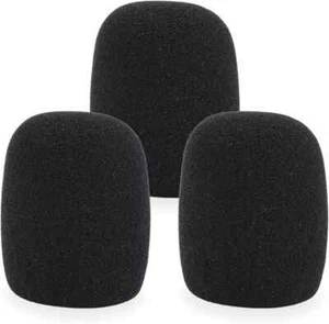 SM57 Windscreen Mic Foam Replacement for SM57 Vocal Microphone Pop Filter Black - Picture 1 of 3
