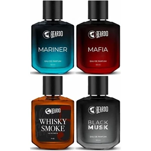 Beardo Whisky Smoke, schwarzer Moschus, Mariner & Mafia Parfüm (50ml x 4er Pack) FS - Bild 1 von 6