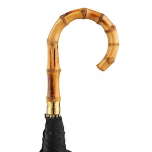 Umbrella Handle Natural Bamboo Curved Walking Stick DIY Repair Replacement Parts - Picture 1 of 11