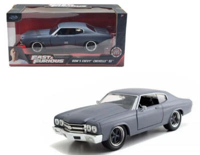 1:24 Dom's 1970 Chevy Chevelle SS - Primer Grey -- Fast & Furious Chevrolet JADA - Image 1 of 2