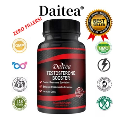DAITEA Extra Strength Testosteron Booster for Men - Natural Testosteron Supplement