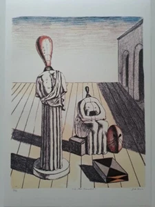 Giorgio De Chirico Signed - Le Muse inquietanti - Certificate - Picture 1 of 8