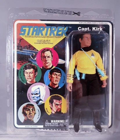 Diamond Select Toys Star Trek 8" Retro Cloth Captain Kirk Action Figure - New! Cover