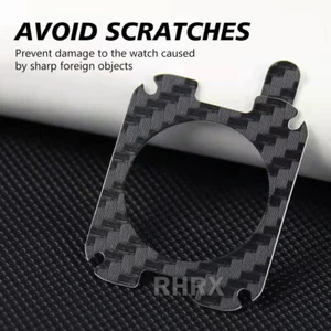 2PCS For Apple Watch 8/SE/7/6/5/4/3/2 41/45/44/40mm Carbon Fiber Back Protector - Picture 1 of 4