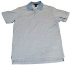 Brooks Brothers Mens Shirt Polo M Blue Double Mercerized Cotton Performance Knit