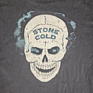 VTG 1990s Black Wrestling T-Shirt Stone Cold Steve Austin Skull WWF 'And 1' XL - Imagen 1 de 13
