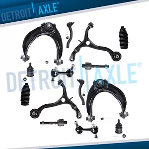 Front Upper Lower Control Arms Tie Rods Sway Bars for 2008 - 2012 Honda Accord - Picture 1 of 9