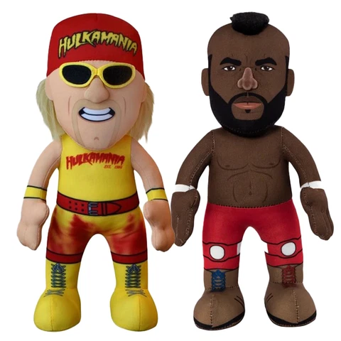 Bleacher Creatures WWE Legend Bundle: Wrestlemania Mr. T & Hulk Hogan 10" Plush Cover