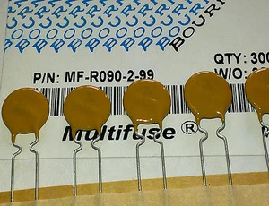 5 Stück Bourns MF-R090 Resettable Fuse (Multifuse) 0,9A 60V / Sicherung (M1553) - Picture 1 of 1