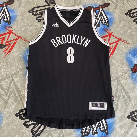 Deron Williams #8 Brooklyn Nets adidas NBA Jersey Men's L Cover