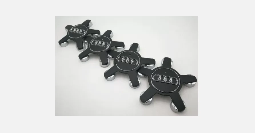 Juego-4 tapas centrales de rueda 135 mm para Audi A3 A6 Q3 TT 4F0601165N negro mate Foto 1 de 1