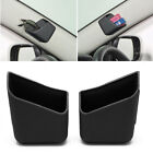 2pcs Auto Car Interior Accessories Phone Organizer Storage Bag Box Holder Black