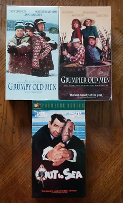 Grumpy Old Men Grumpier Old Men Out To Sea VHS Lot Jack Lemmon Walter Matthau - Image 1 of 4