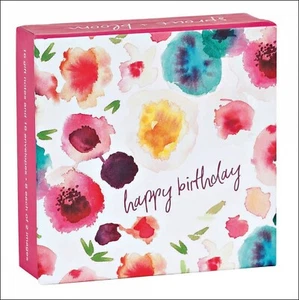 ALLES GLÜCKLICHE GEBURTSTAG - 16 NOTIZKARTEN & UMSCHLÄGE - ZWEI DESIGNS - VON KELLY VENTURA - Bild 1 von 3