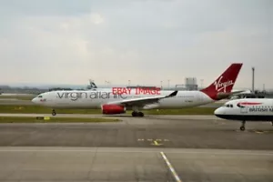 PHOTO VIRGIN ATLANTIC AIRBUS A330-300 G-VNYC AT HEATHROW AIRPORT - Picture 1 of 1