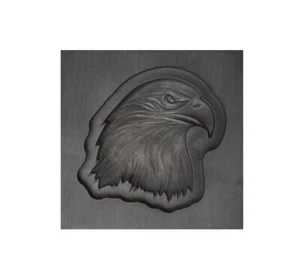 Large - Eagle Head 3D Graphite Ingot Mold for Precious Metal Casting Gold Silver - Picture 1 of 2