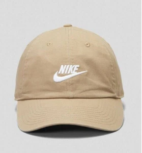 Nike Club Unstructured Futura Wash Cap Brown Beige White L/XL Unisex FB5368 247 - Picture 1 of 5