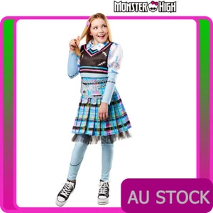 Niñas Frankie Stein Deluxe Monster High Disfraz Niño Halloween Libro Semana Vestido - Imagen 1 de 5