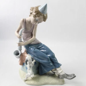Payaso Vintage Lladro Con Saxofón Y Cachorro 5059 - Imagen 1 de 5