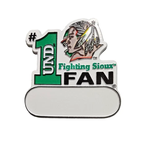 NORTH DAKOTA FIGHTING SIOUX #1 FAN MAGNET #1 FIGHTING SIOUX FAN SIZE 3 BY 3 NEW Cover