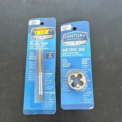 Century Drill & Tool Die -97615  10.0 x 1.50 & Plug Tap 97317 10.0 x 1.50    AJ6 - Image 1 of 4
