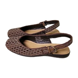 Neu ComfortView Marta Damen-Sandale Fersenriemen Webstoff flache Schuhe Größe 8,5M - Bild 1 von 12