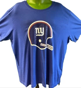 NFL New York Giants Blue Large Logo T-Shirt Men's 3X-Large NWT - Picture 1 of 3