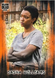 Walking Dead Hunters & Hunted Orange Base Card #10 Sasha Williams - Picture 1 of 1