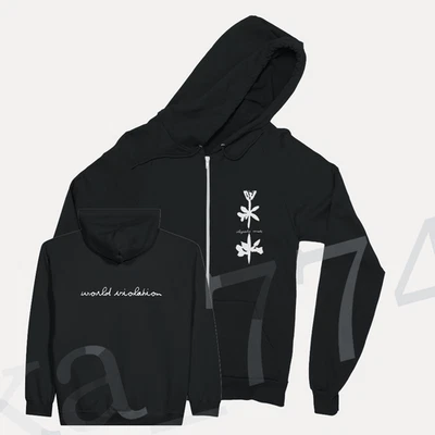 Sudadera con Capucha Depeche Mode World Violation Años 90 Diseño Vintage Clásico Unisex Cremallera Foto 1 de 3