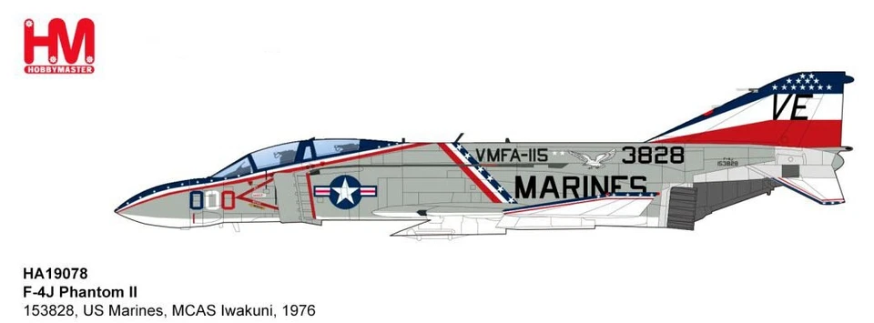 Hobby Master 1/72 HA19078 F-4J Phantom II VMFA-115 MCAS Iwakuni Japan PRE ORDER! - Bild 1 von 1