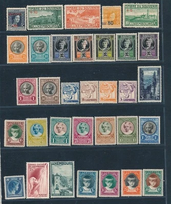 D466562 Luxemburgo Bonita selección de sellos MH - Imagen 1 de 2