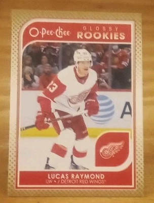 2021-22 Upper Deck OPC Glossy Rookies Bronze Lucas Raymond Detroit Red Wings  - Image 1 of 3