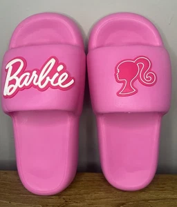 BARBIE SLIDES BRAND NEW PINK SANDAL SIZE 7 THICK SOLES - Picture 1 of 3