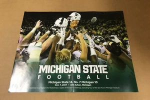 Póster Michigan State Spartans vs. Michigan Wolverines - 7 de octubre de 2017 - Imagen 1 de 4