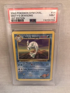 Pokemon 2000 PSA 9 1st Ed. Gym Challenge Misty’s Dewgong Rare 54/132 MINT - Bild 1 von 4