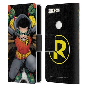 OFFICIAL BATMAN DC COMICS DAMIAN WAYNE LEATHER BOOK CASE FOR GOOGLE PHONES - Picture 1 of 9