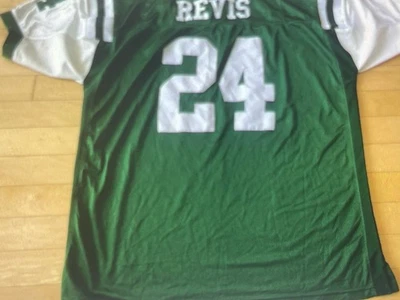 💯% 正品 Reebok 纽约喷气机队 Revis 球衣 尺寸 60-报价! — 第 1/4 张图片