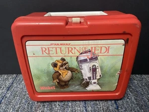 Vintage Star Wars Return of the Jedi Brotdose Ewok Wicket R-2 D-2 ohne Thermoskanne - Bild 1 von 6