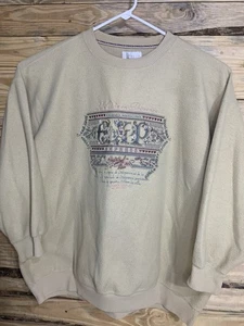 Sudadera Vintage Express Athlétique XL Beige Años 90 Hecha en Hong Kong Y2K - Imagen 1 de 10