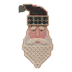 Saint Nick Perlen Ornament Kit Mill Hill 1999 Charmed Santa Faces - Bild 1 von 3