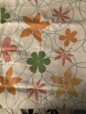 Robert Allen Hogar Flores Florales Brillantes Decoración Tela Dupont Teflón 56”x60” MMIV Foto 1 de 3