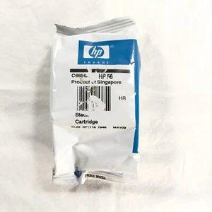 New FACTORY SEALED HP #56 C6656A Black Ink Cartridge Genuine EXPIRED - Picture 1 of 8
