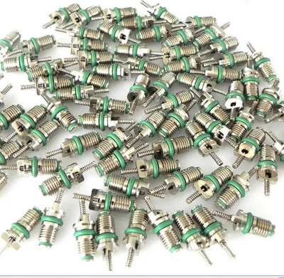 100pcs A Pack Green Bond Car A/C R134a Valve Stem Cores Replacement - Image 1 of 4