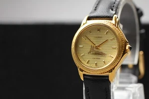 Vintage 1997 N MINT Seiko Exceline 4J41-0080 Gold HAQ Quartz Womens Watch JAPAN - Picture 1 of 10