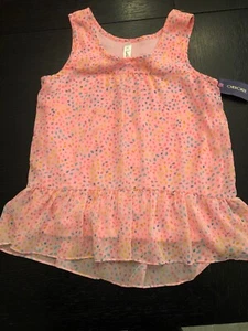 NEW Girls Summer Sheer Top Sleeveless Pink 10/12 - Picture 1 of 4