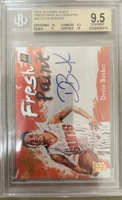 BGS 9.5 Court Kings pintura fresca automático 10 Devin Booker 2015 novato 🔥🔥 Foto 1 de 2