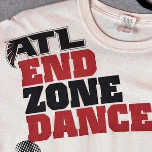 Atlanta Falcons Atl End Zone Dance T-shirt Size Large 100% Cotton Gildan Ultra - Picture 1 of 6