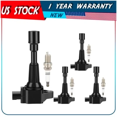 4 bujías de bobina de encendido para Mazda 2 2011 2012 2013 2014 1,5 L L4 Foto 1 de 4
