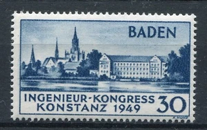 GERMANY FRENCH OCCUPATION ZONE BADEN 1949 CONSTANCE SCOTT 5N41 PERFECT MNH - Picture 1 of 1